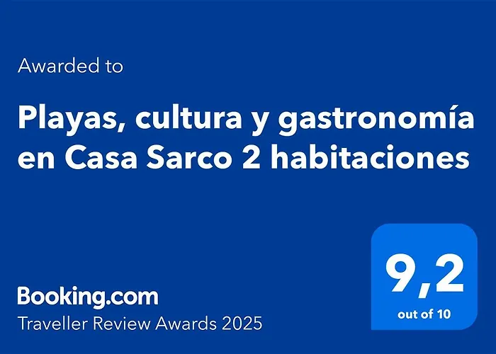 Playas, Cultura Y Gastronomia En Casa Sarco 2 Habitaciones